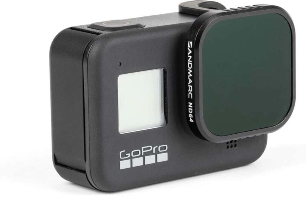GoPro with Sandmarc ND64 filter